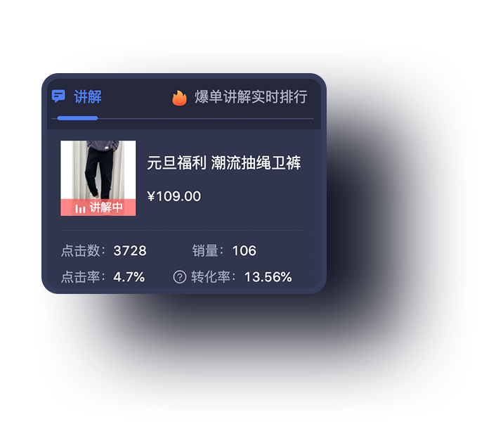 正在直播商品